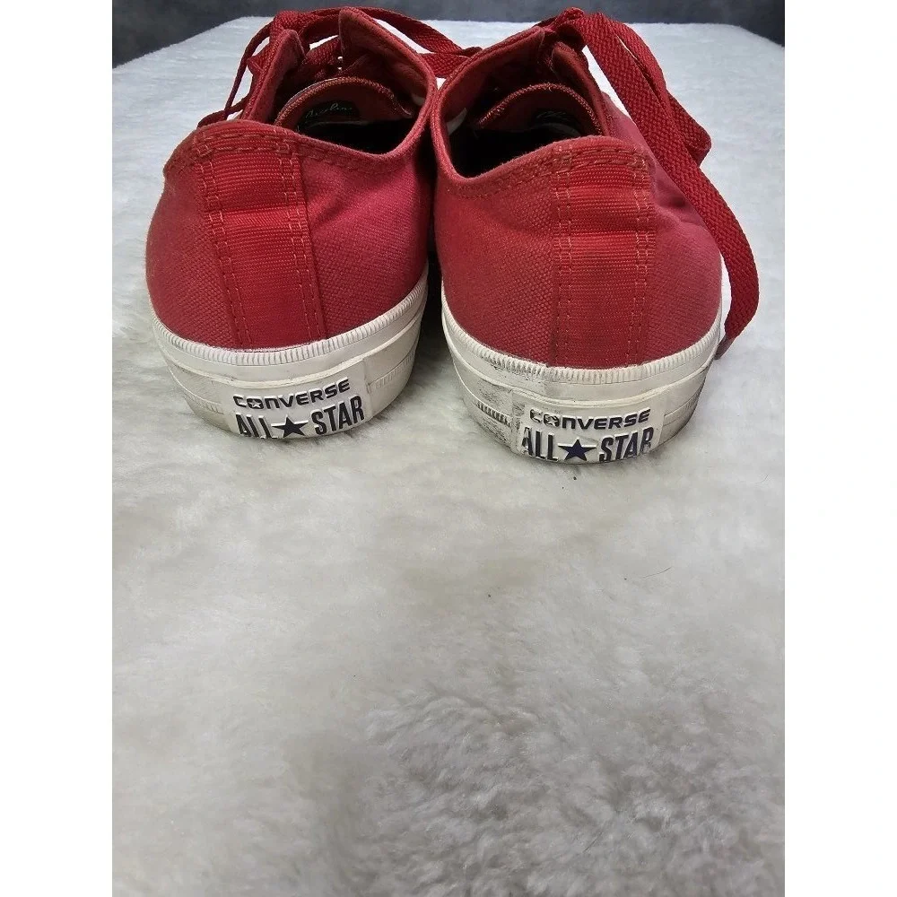 Converse All Star Mens Size 10 Red Canvas Sneakers - Picture 4 of 10